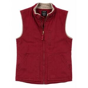 Lakin McKey Red Sherpa Work Vest Womens Small 36 Barn Chore Western Y2K Gorpcore